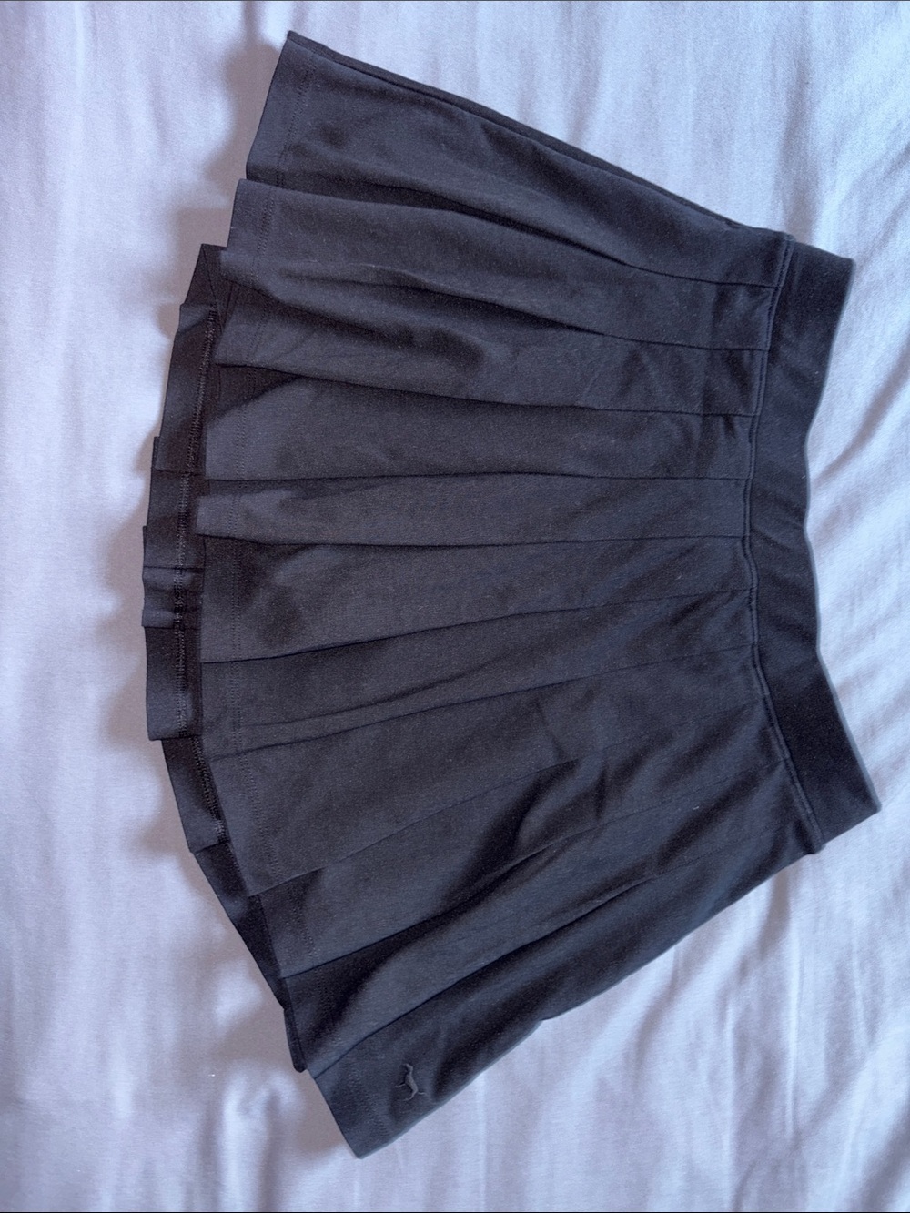 PINK Victoria's Secret Black Pleated Mini Skirt